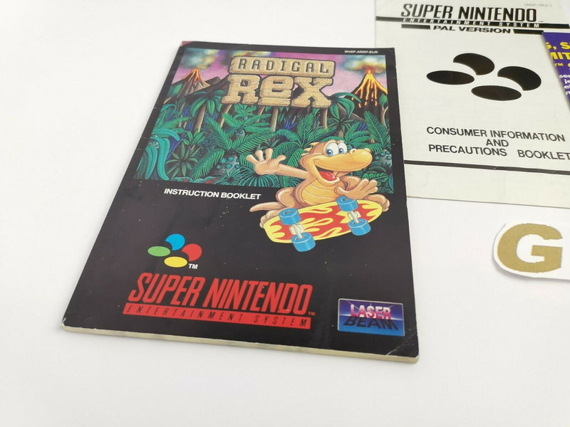 Super Nintendo Spiel " Radical Rex " Snes | Ovp | Pal | Cib