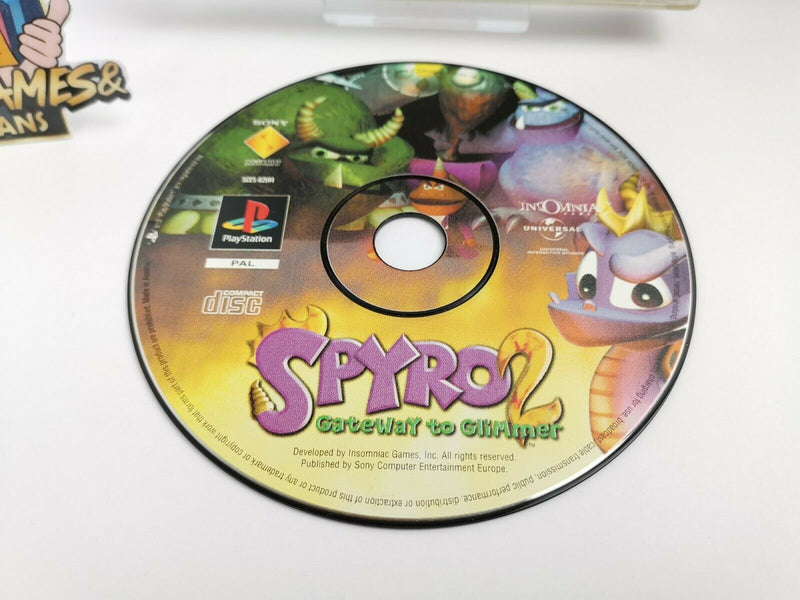 Sony Playstation 1 Game "Spyro 2 Gateway to Glimmer" Ps1 | Original packaging | Pal