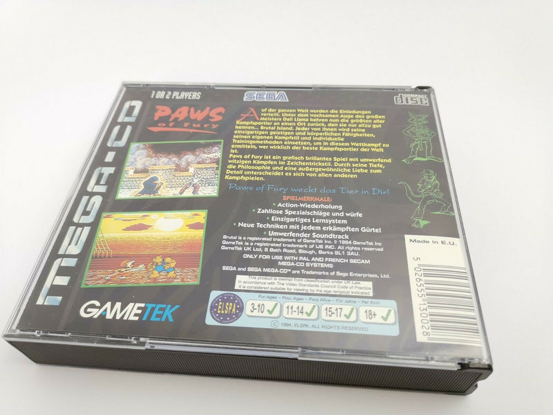 Sega Mega CD Spiel " Paws of Fury " Mega-CD | OVP | PAL