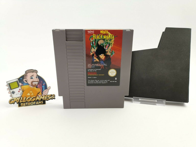 Nintendo Entertainment System Game "Wrath of the Black Manta" Nes | Noe | Pal