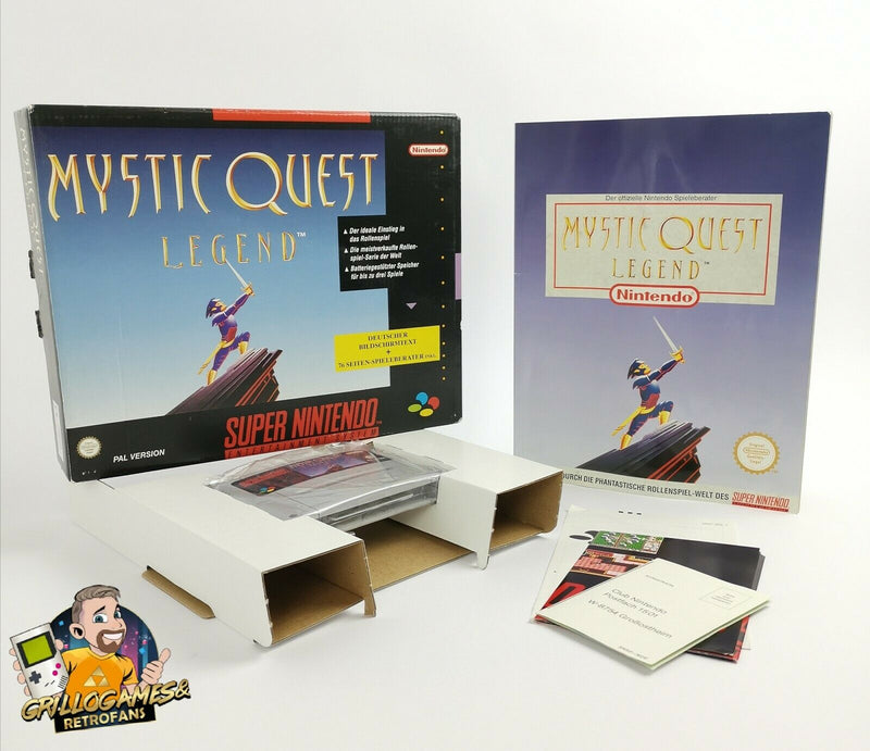 Super Nintendo Spiel " Mystic Quest Legend " SNES Big Box | OVP | PAL NOE