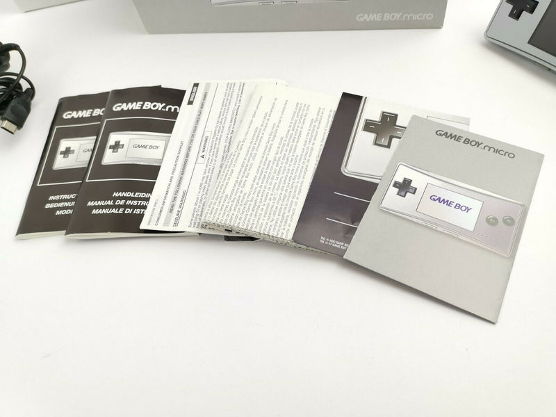 Nintendo Gameboy Micro Konsole " Silber | Silver " Ovp | Pal | Game Boy