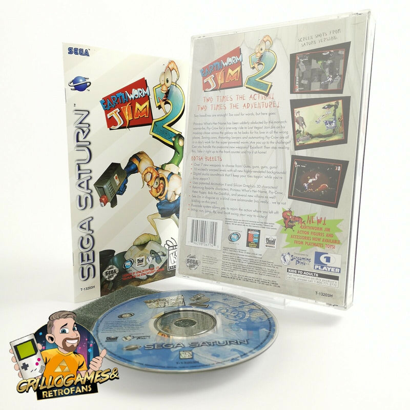 Sega Saturn game "EarthWorm Jim 2" SegaSaturn OVP | NTSC-U/C USA Earth Worm