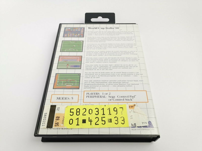 Sega Master System game "World Cup Italia 90" MasterSystem | Original packaging | PAL