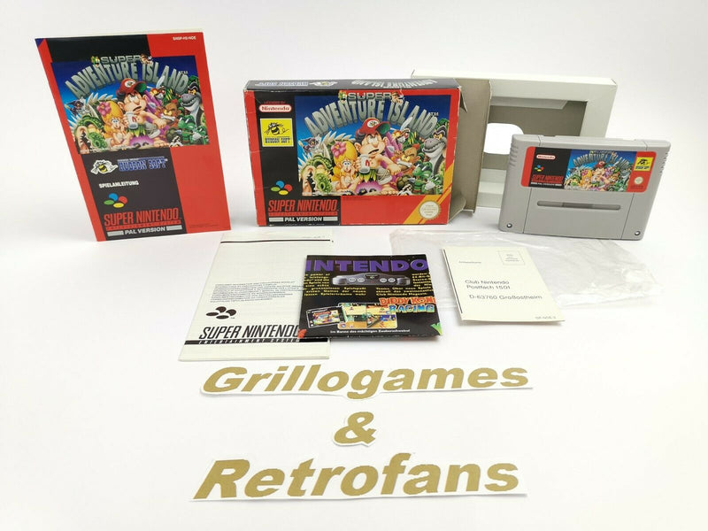 Super Nintendo Spiel " Super Adventure Island " Snes | Ovp | Pal | Cib |