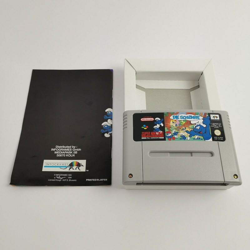 Super Nintendo Spiel " Die Schlümpfe + Poster " SNES | OVP | PAL Version NOE