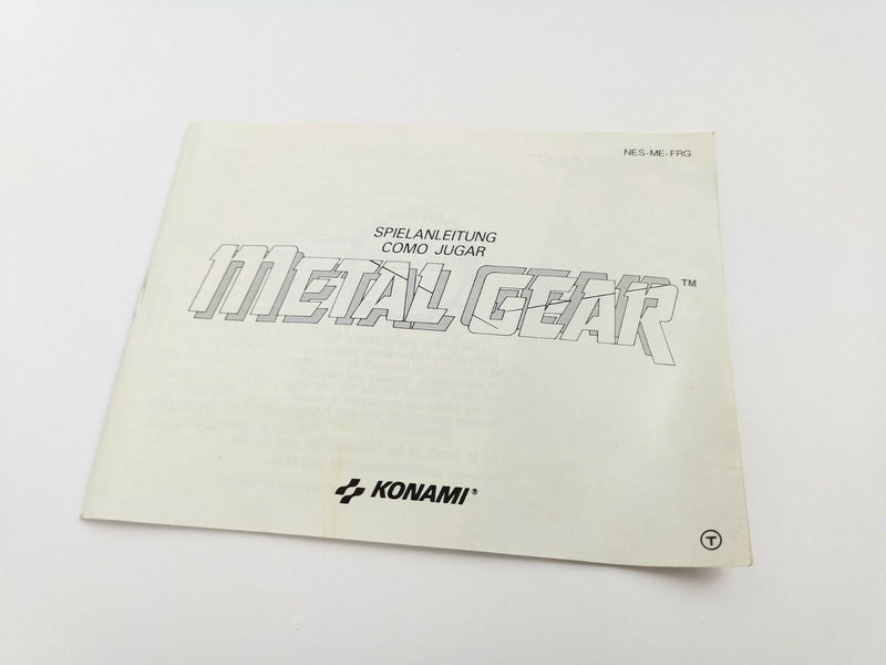 Nintendo Entertainment System Spiel " Metal Gear " NES | OVP | PAL-B EEC