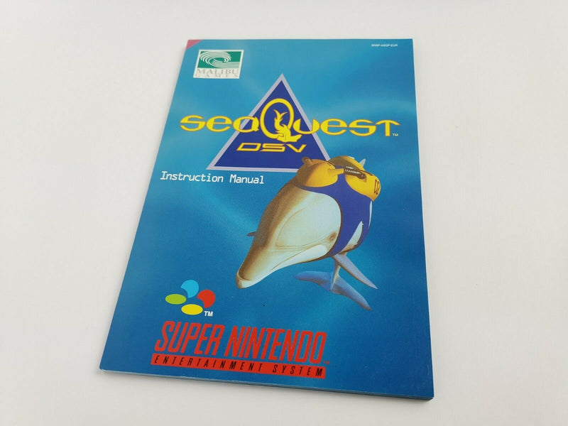 Super Nintendo game "Sea Quest DSV" SNES | Original packaging | PAL EUR