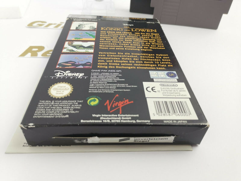 Nintendo Entertainment System game "The Lion King" NES | Original packaging | Pal B