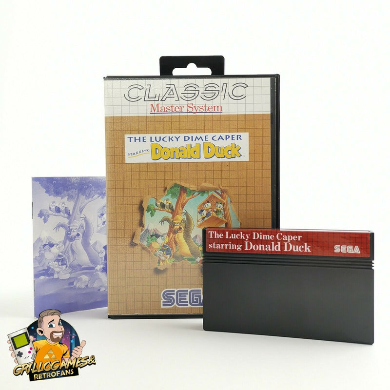 Sega Master System Spiel " The Lucky Dime Caper starring Donald Duck " Classic