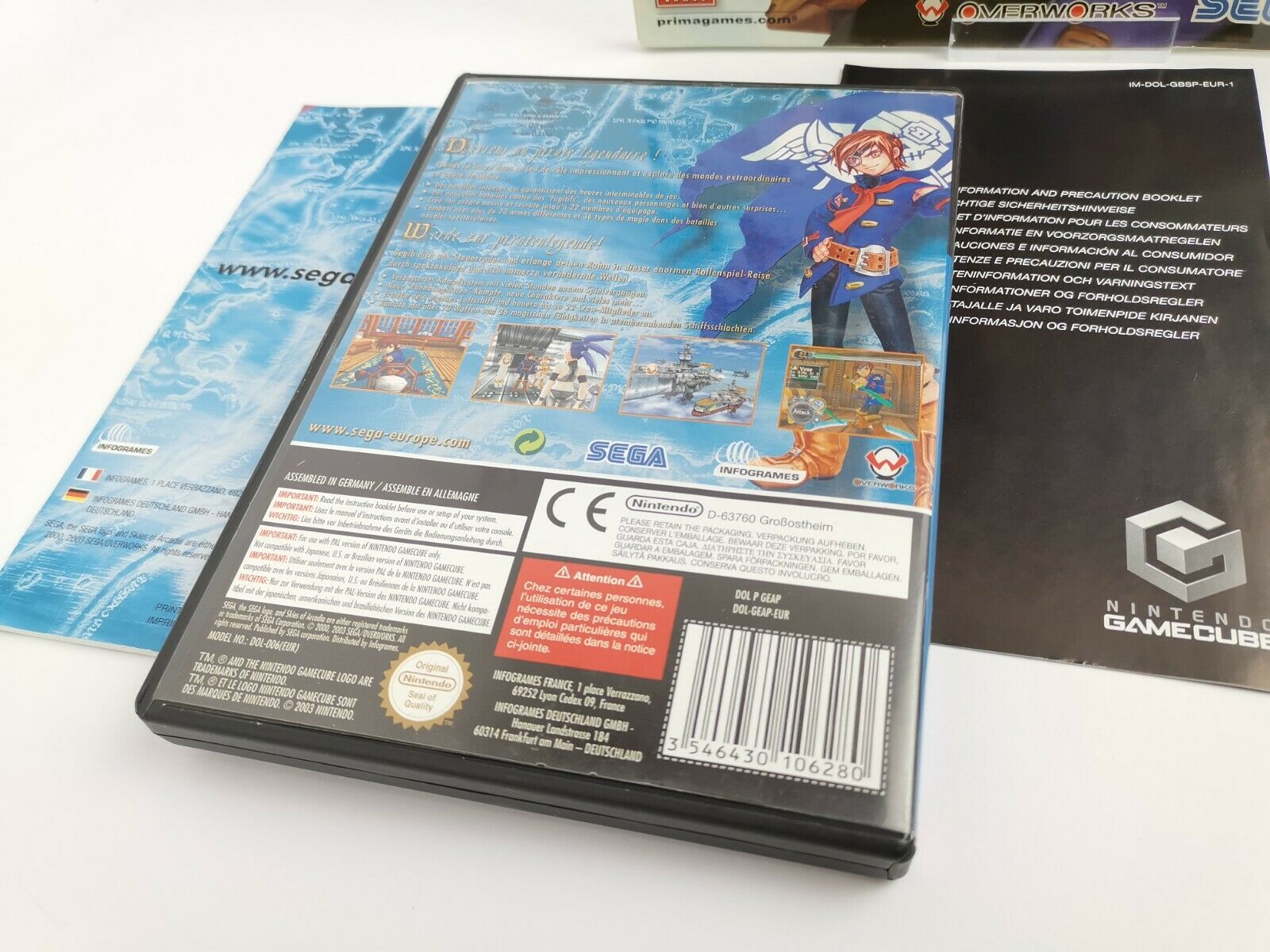 Nintendo Gamecube Spiel " Skies of Arcadia Legends + Strategy Guide " Ovp | GC