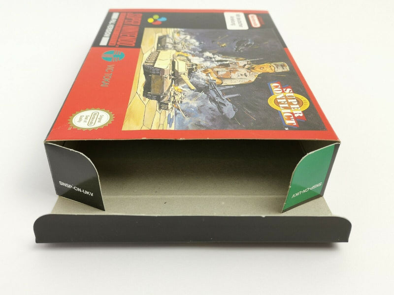 Super Nintendo Game "Super Conflict" Snes | Original packaging | Pal |CIB