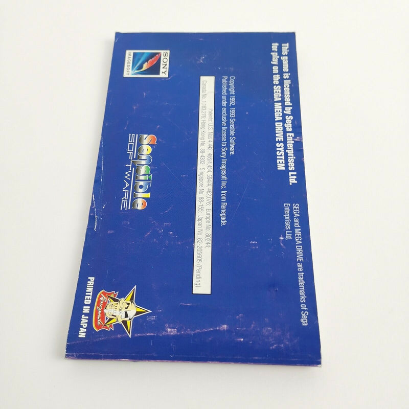 Sega Mega Drive game "Sensible Soccer" MD MegaDrive | Original packaging | PAL football
