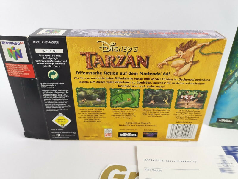 Nintendo 64 Spiel " Disneys Tarzan " | N64 | Ovp | Pal