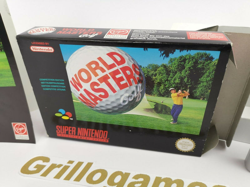Super Nintendo Spiel " World Masters Golf " Snes | Ovp | Pal | CIB |