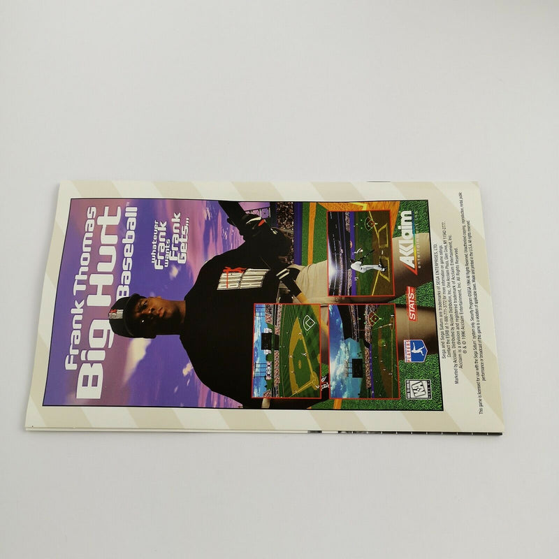 Sega Saturn Spiel " Virtual Open Tennis " SegaSaturn | NTSC-U/C USA | Acclaim
