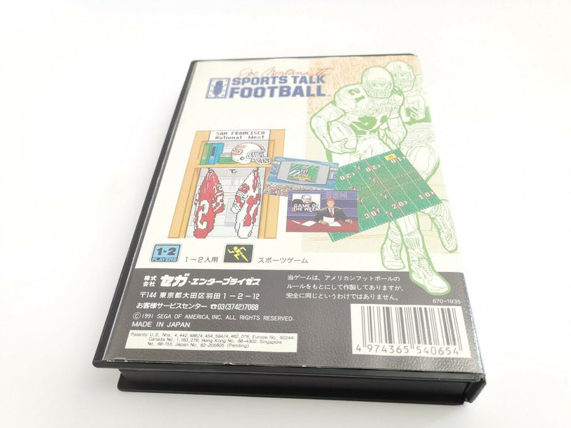 Sega Mega Drive Spiel " Football Sports Talk " | Jap. | Ovp | Sega MD