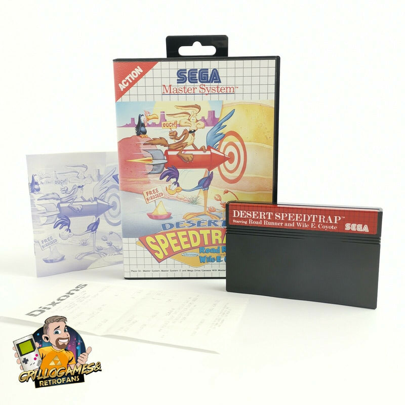 Sega Master System Spiel " Desert Speedtrap starring Road Runner & Coyote " OVP