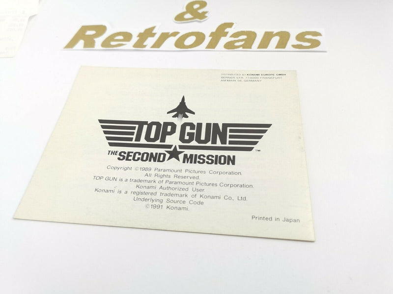 Nintendo Entertainment System " Top Gun The Second Mission " NES | Ovp | Pal