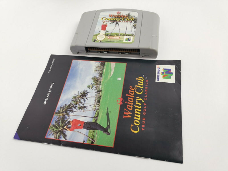 Nintendo 64 Game " Waialae Country Club True Golf Classics + Instructions " N64