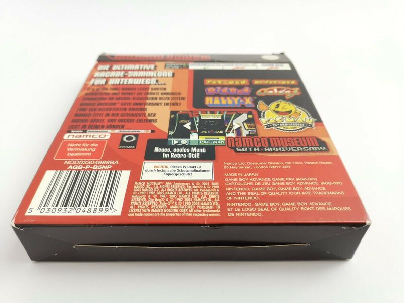 Nintendo Gameboy Advance Spiel " Namco Museum 50th Anniversary " GBA | Ovp | Pal