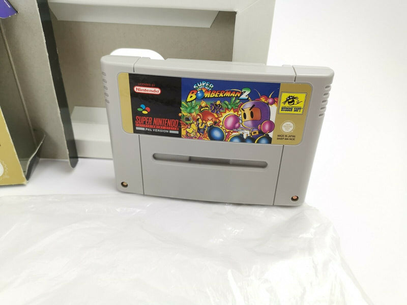 Super Nintendo Spiel " Super Bomberman 2 " Snes | Ovp | Pal | CIB |