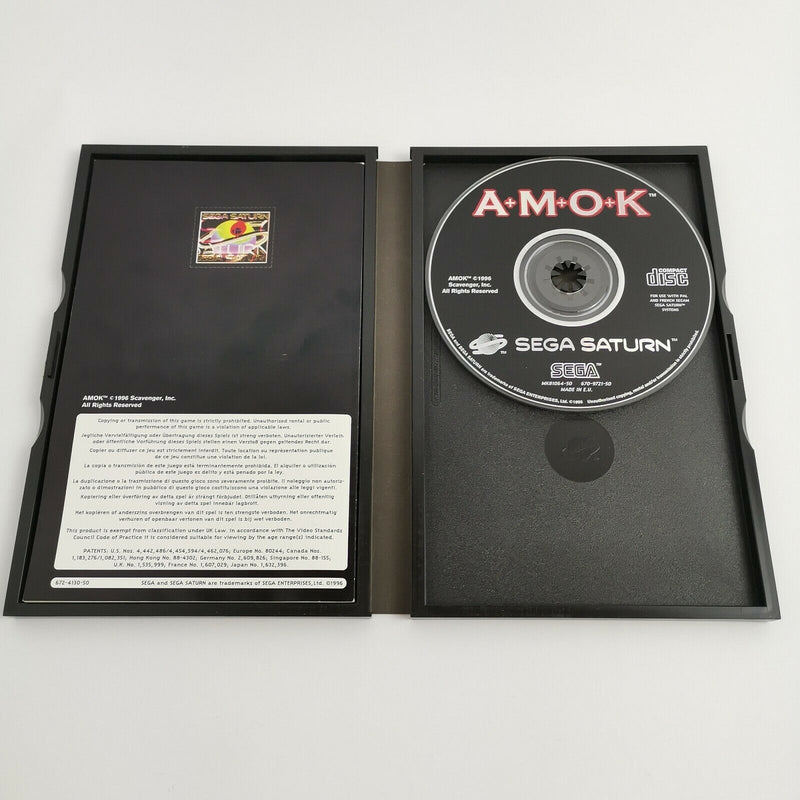 Sega Saturn game "Amok" Sega Saturn | Original packaging | PAL