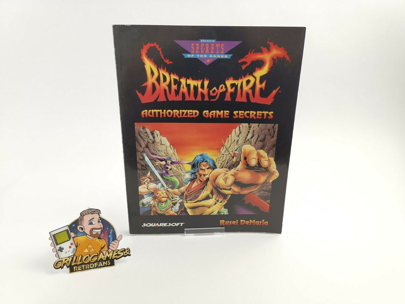 Super Nintendo Walkthrough Book " Breath of Fire Authorized Game Secrets " SNe's |