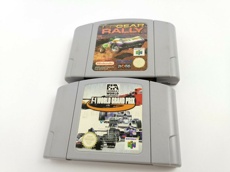 Nintendo 64 Games "F-1 World Grand Prix + TopGear Rally" N64 | Module | PAL
