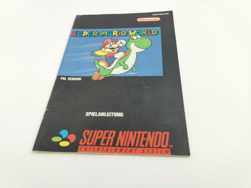 Super Nintendo Spiel " Super Mario World + Spieleberater " Snes | Pal
