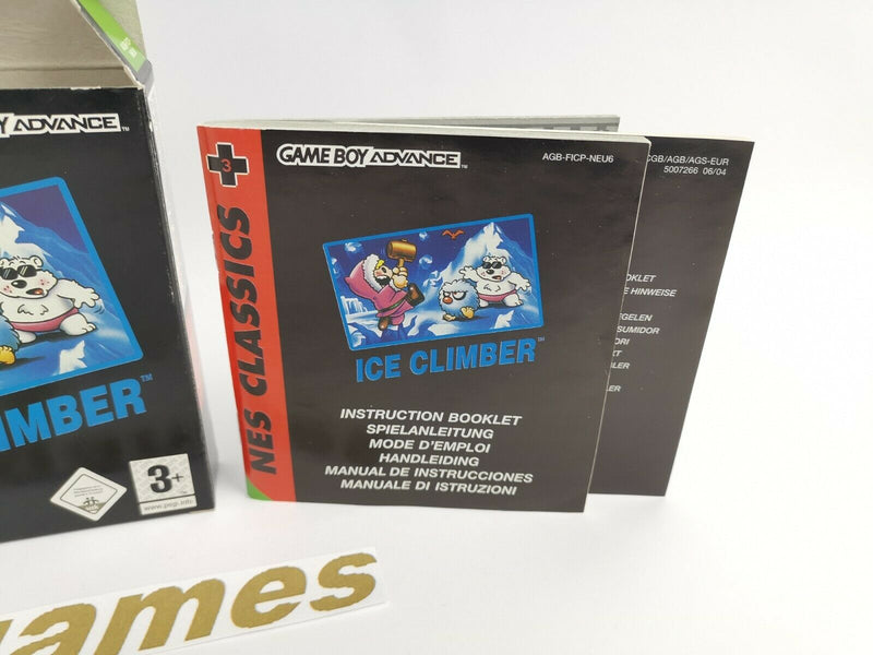 Nintendo Gameboy Advance Spiel " Ice Climber " GBA | Ovp | Nes Classics