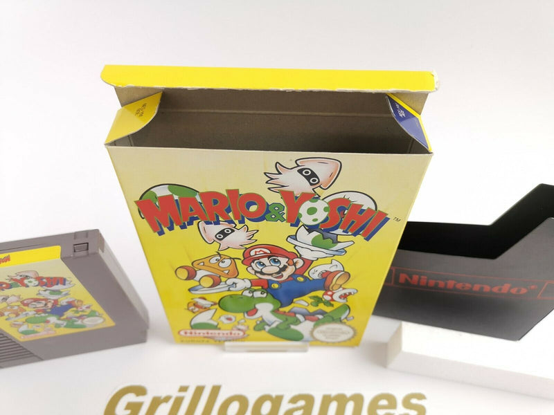 Nintendo Entertainment System game "Mario &amp; Yoshi" | NES | Original packaging | Pal