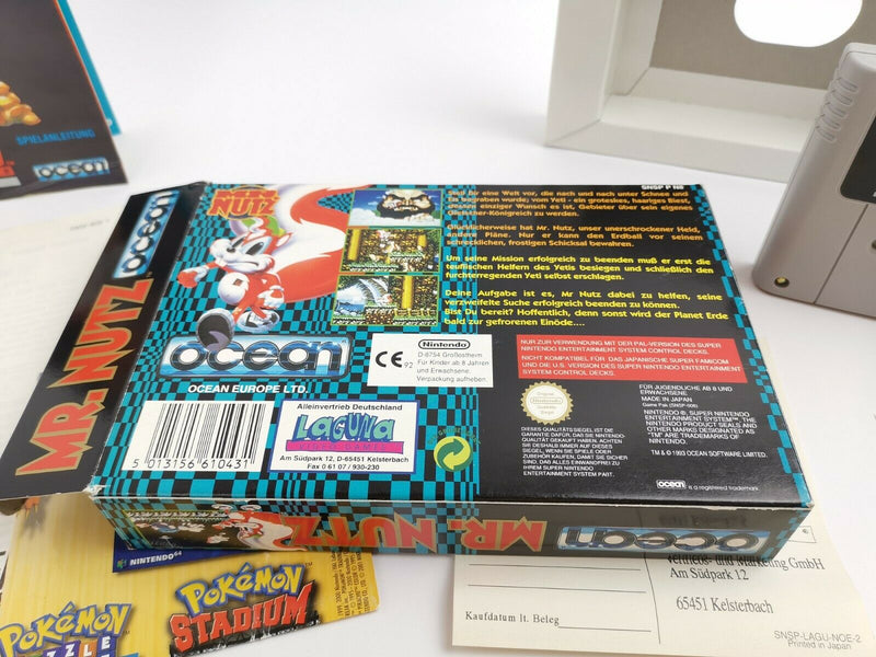 Super Nintendo game "Mr. Nutz" Snes | Original packaging | Pal