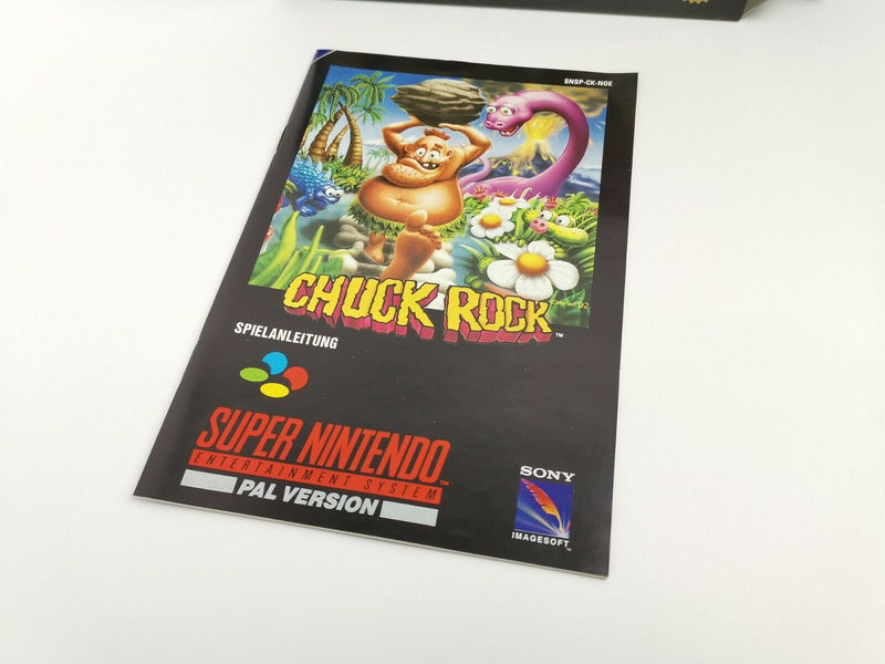 Super Nintendo Game "Chuck Rock" Snes | Original packaging | Pal | CIB