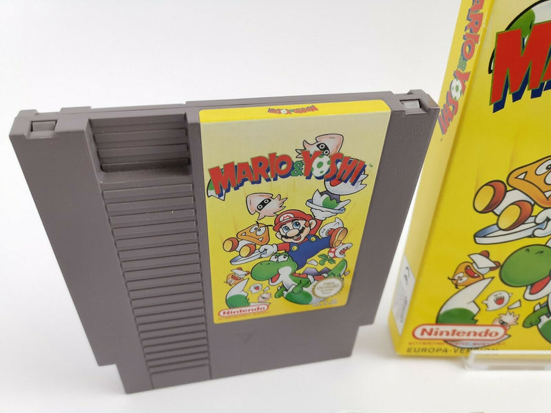 Nintendo Entertainment System game "Mario &amp; Yoshi" | NES | Original packaging | Pal