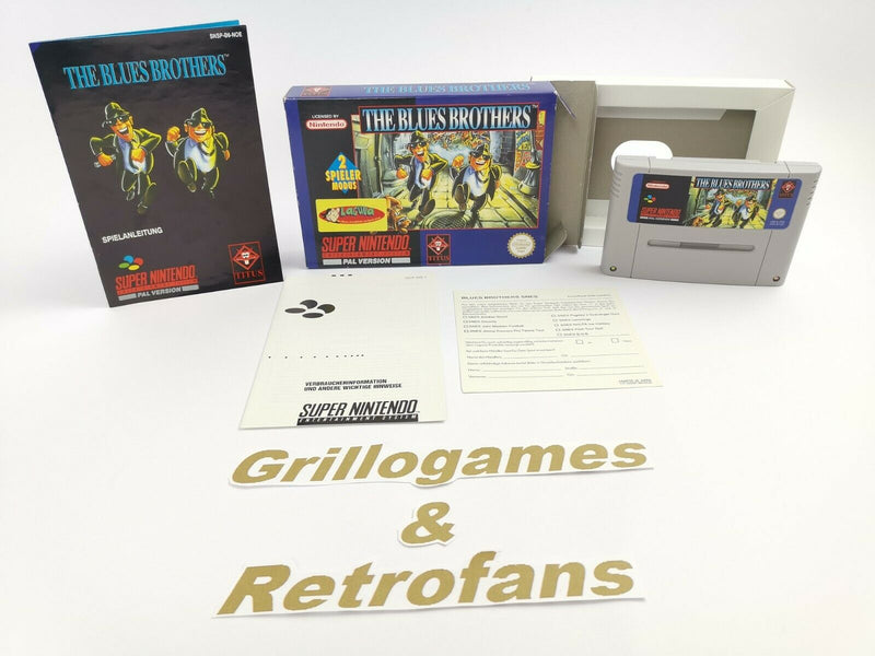 Super Nintendo game "The Blues Brothers" | Snes | Original packaging | Pal | CIB