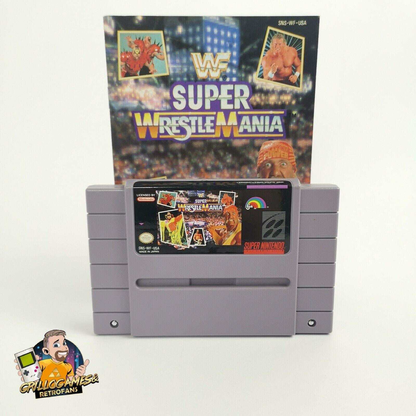 Super Nintendo Spiel " Super Wrestle Mania " SNES | Modul | NTSC-U/C USA