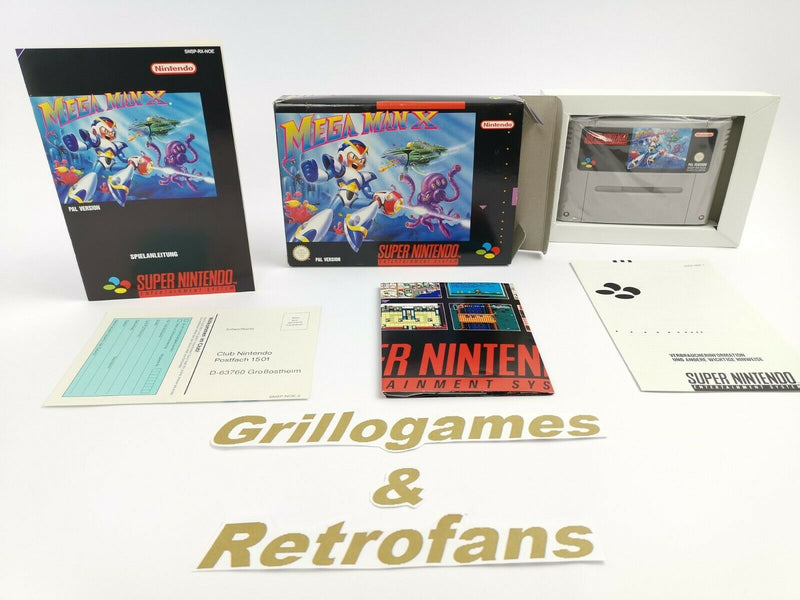Super Nintendo Game "Mega Man X" Snes | Original packaging | Pal | CIB
