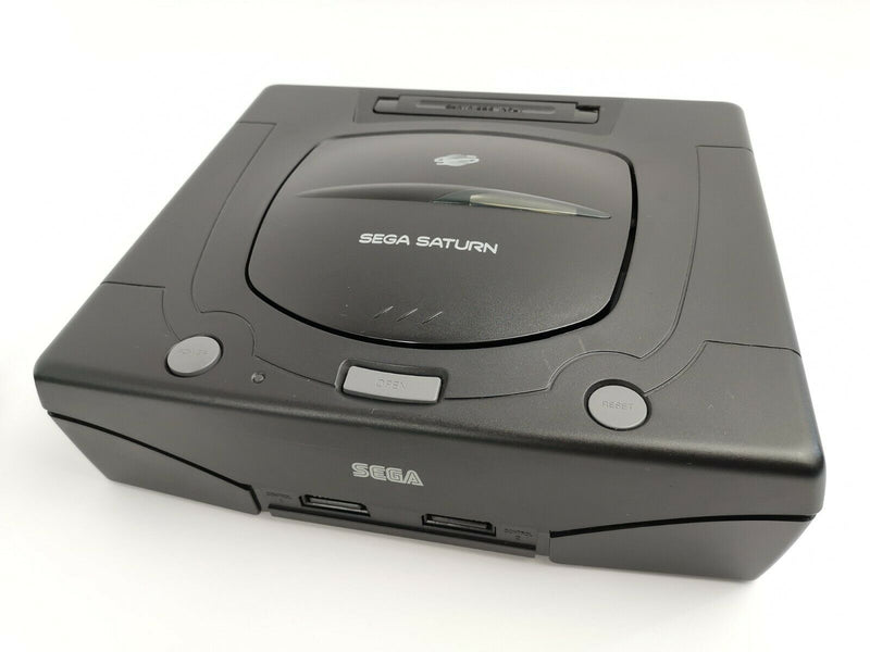 Sega Saturn console bundle with control pad, connection cables and Segaflash Vol 2