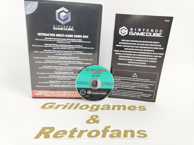 Nintendo Gamecube Spiel " Interactive Multi-Game Demo Disk July 2004 " Ovp