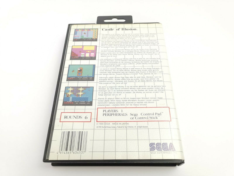 Sega Master System game "Castle of Illusion starring Mickey Mouse" Pal | Ovp
