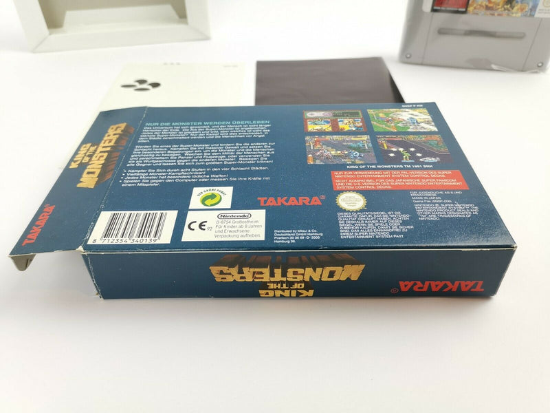 Super Nintendo Spiel " King of the Monsters " Snes | Ovp | Pal | CIB |
