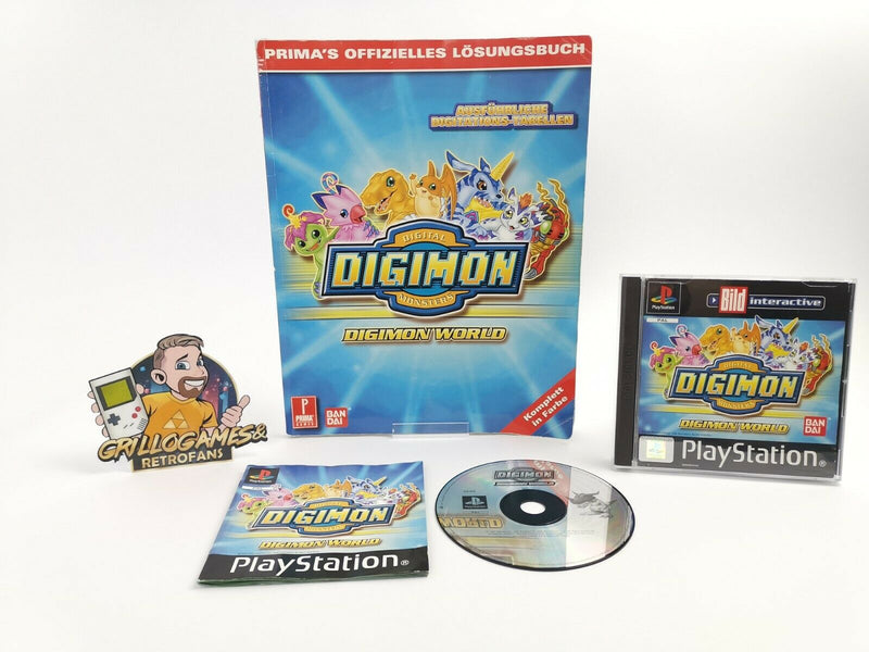 Sony Playstation 1 Spiel " Digimon World & Lösungsbuch " Ps1 | Guide | Pal | Ovp