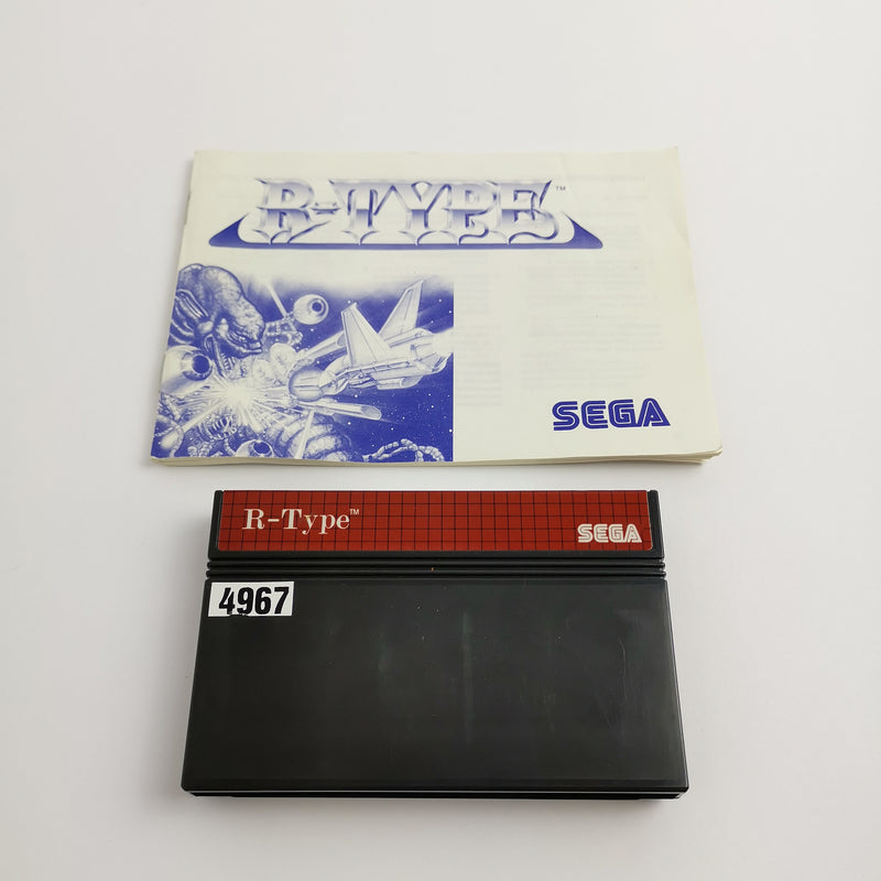Sega Master System Spiel " R-Type + Anleitung " MasterSystem MS | PAL Cartridge