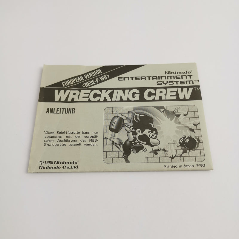 Nintendo Entertainment System Spiel " Wrecking Crew " Bienengräber OVP | NES PAL