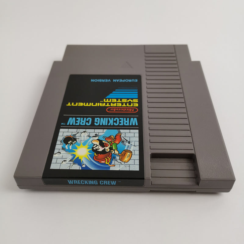 Nintendo Entertainment System game "Wrecking Crew" Bee Graves OVP | NES PAL