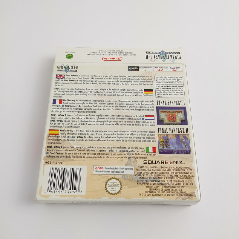 Nintendo Gameboy Advance Spiel " Final Fantasy I & II Dawn of Souls " GBA OVP
