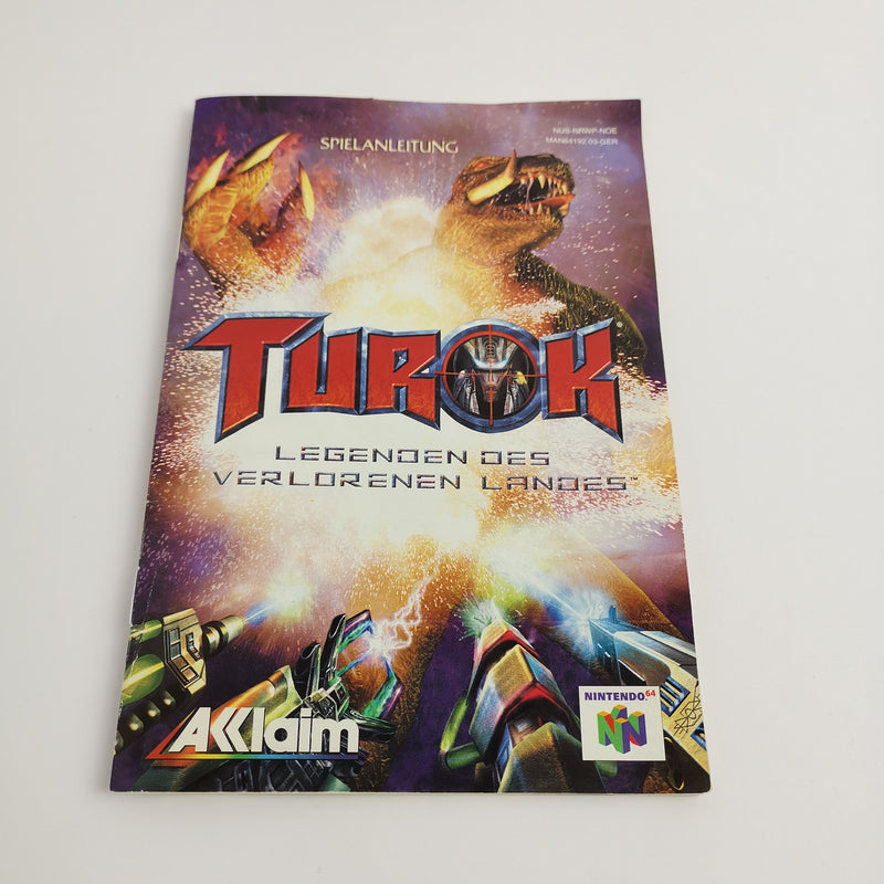 Nintendo 64 Spiel " Turok Legenden des verlorenen Landes " N64 | OVP | PAL NOE