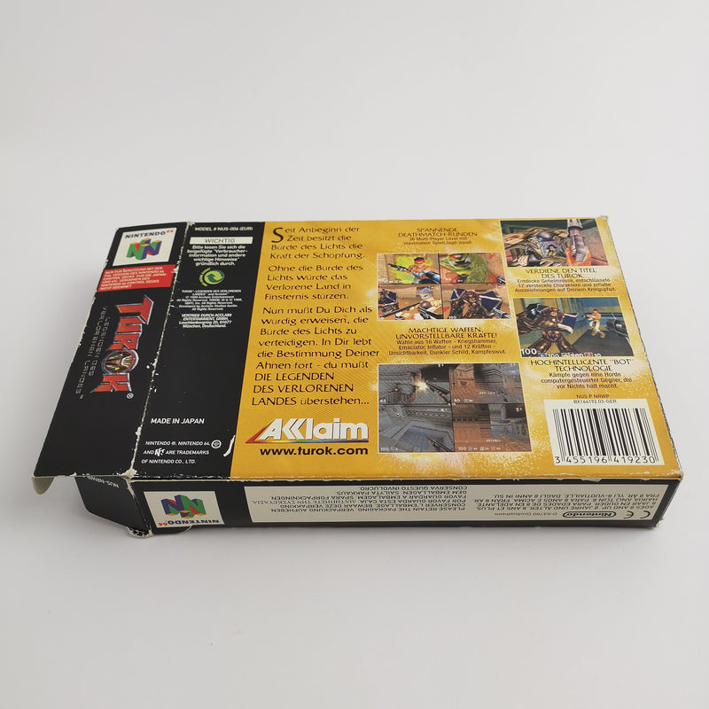 Nintendo 64 Spiel " Turok Legenden des verlorenen Landes " N64 | OVP | PAL NOE
