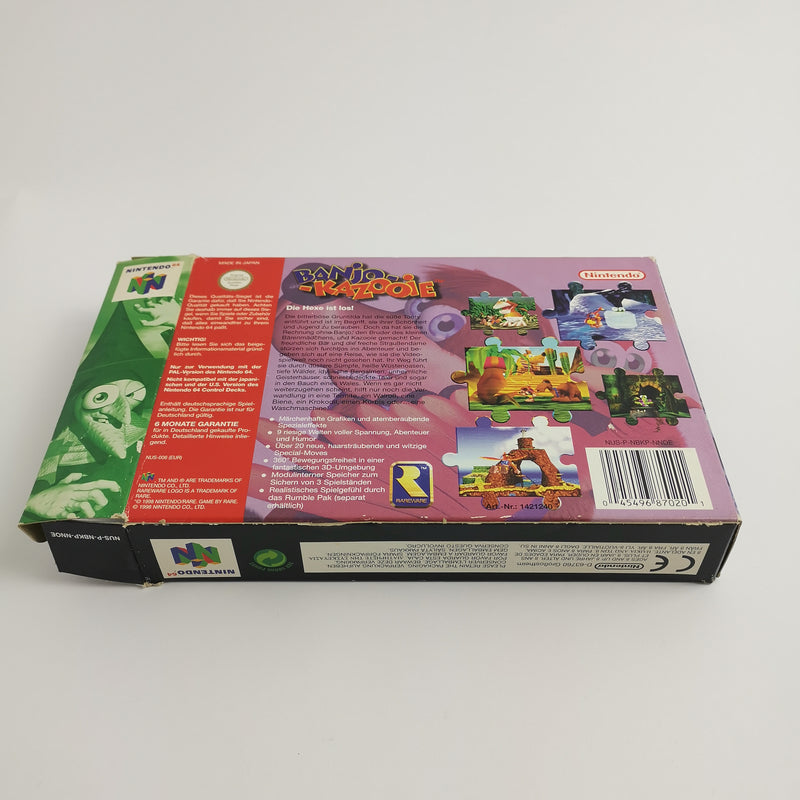 Nintendo 64 Spiel " Banjo Kazooie " N64 N 64 Banjo-Kazooie | OVP | PAL NNOE